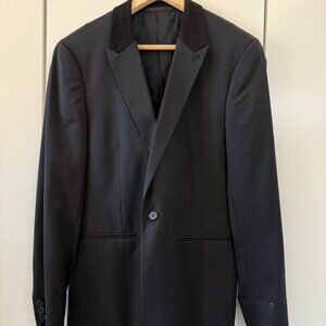 AllSaints Men’s Tuxedo Jacket Wool Blazer in Black - Men S